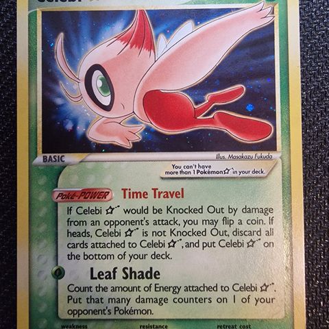 Celebi 100 Gold Star EX Crystal Guardians