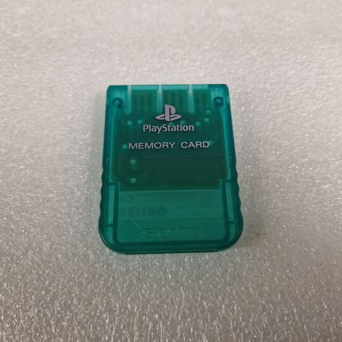 Originalt Playstation 1 Memory Card Clear Green