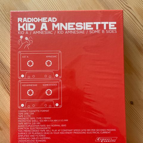 Radiohead Kid A Mnesiette (uåpnet) - nummerert