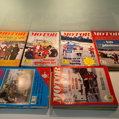 Komplette årganger av bladet Motor (1977-2004)