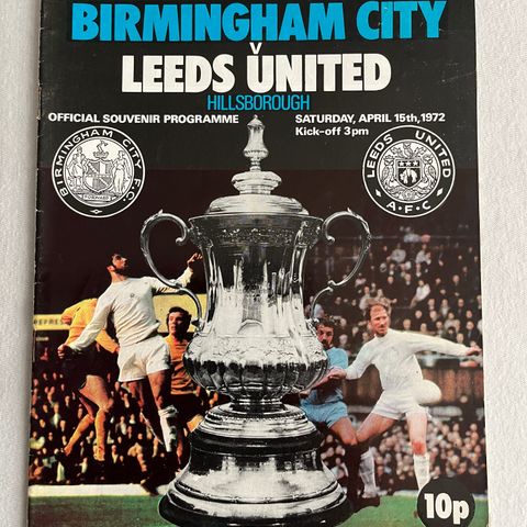 Program Birmingham - Leeds FA Cup Semi-Finale 1972