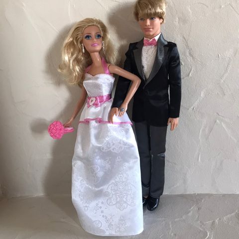 Brudepar Barbie og Ken