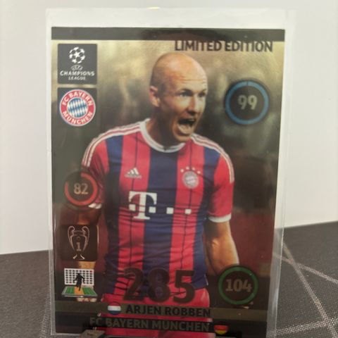 Arjen Robben Limited Edition Fotballkort