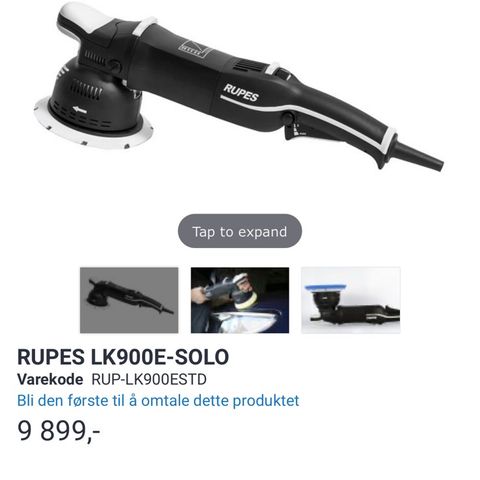 Rupes 900 Mille Leies ut til båt og bil polering