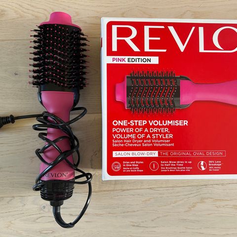 Revlon pink edition varmluftsbørste - brukt 2 ganger