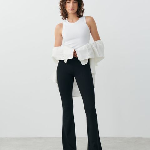 Flare trousers gina tricot - bukse