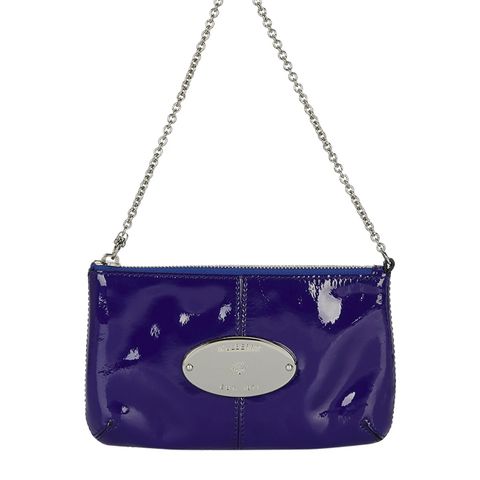 Mulberry patent leather charlie clutch