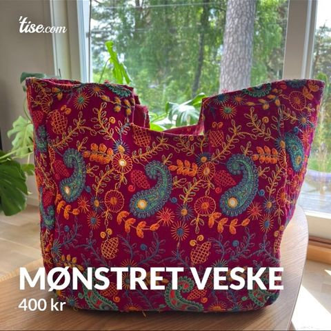 Mønstret veske