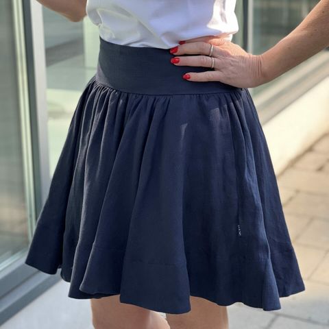 Ubrukt Anett Linen Skirt fra Ella&Il