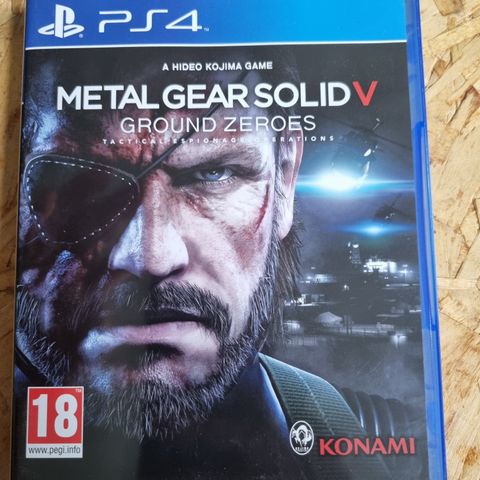 Strøkent PS4 Metal Gear Solid V 5 Ground Zeroes