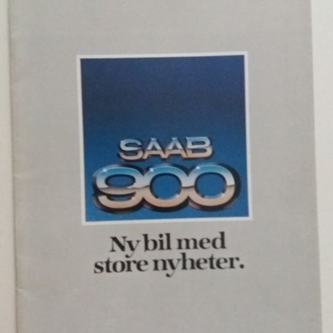 SAAB 900 -brosjyre. (NORSK)