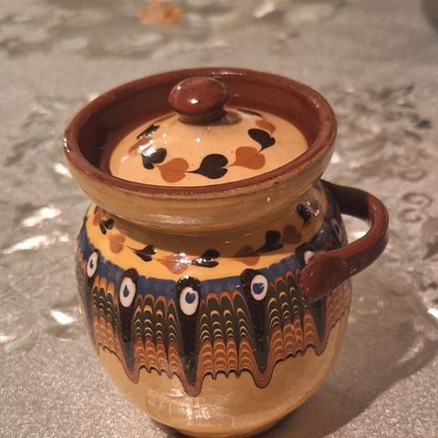Honningbolle keramikk krukke