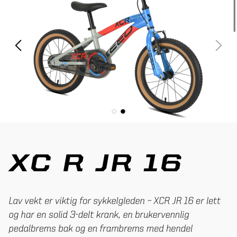Xeed JR 16 sykkel