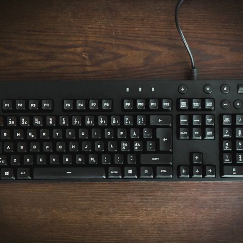 Gaming-tastatur fra Logitech G