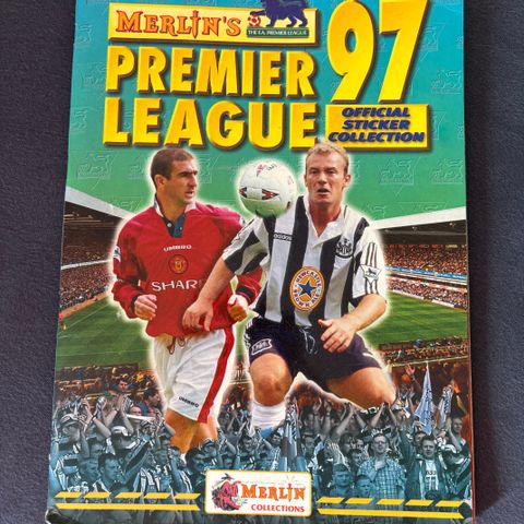 Merlins Premier League 97 - Klistremerke album med 438 stickers - 80 % fullført