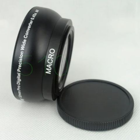 52mm 0.45x WIDE Angle + Macro Conversion LENS 52 0.45 Black