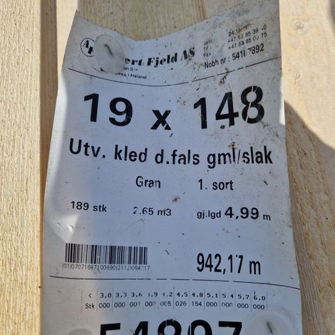 Utv. kledning d.fals gml/slak