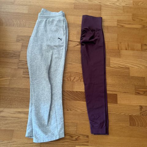 Puma joggebukse og scrunch tights