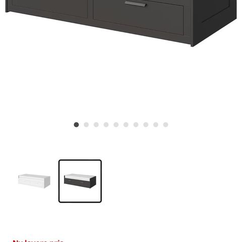 IKEA BRIMNES seng med 2 stk madrasser (Som Ny)