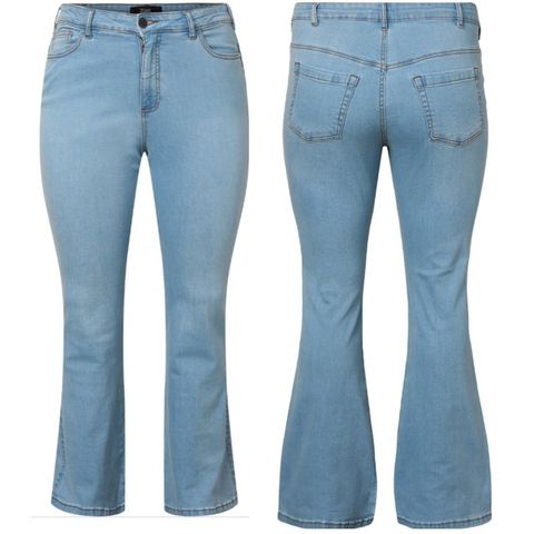 Ny ubrukt jeans fra Zizzi