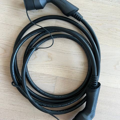 Type 2 ladekabel: 5m - 32A - 3-fas - 22kW