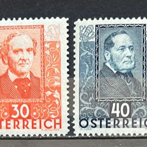 Østerrike 1930 diktere komplett sett postfrisk