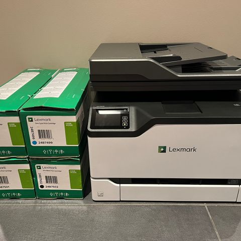 Lexmark XC2326 med ekstra tonere