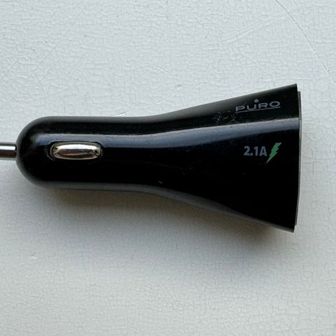 PURO bilstrømadapter 2.1 A - to utgangskontakter (USB)
