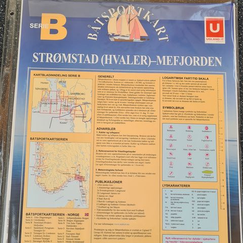 Båtkart - Strømstad til Mefjorden