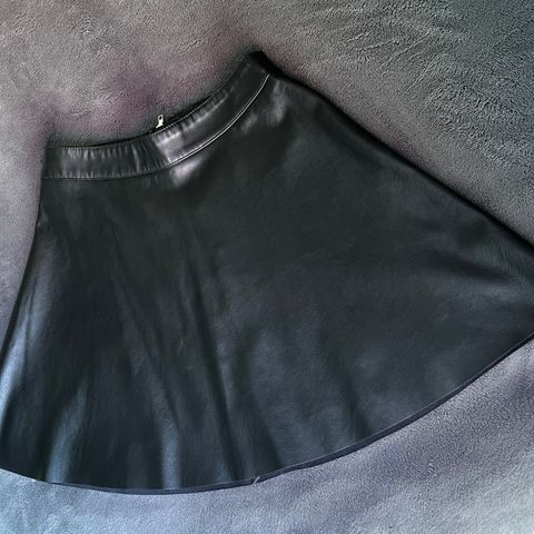 Faux leather skirt