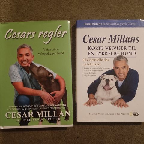 2 Hunde-bøker av Cesar Millans.