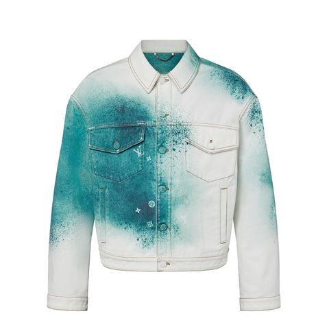 Louis Vuitton spray denim jacket