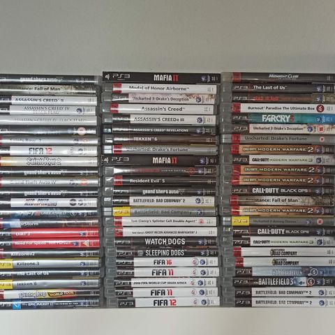 ps3 playstation 3 spill, veldig god tilstand fra 30 Kr