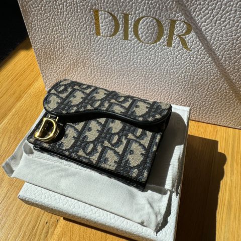 Dior Saddle Oblique lommebok