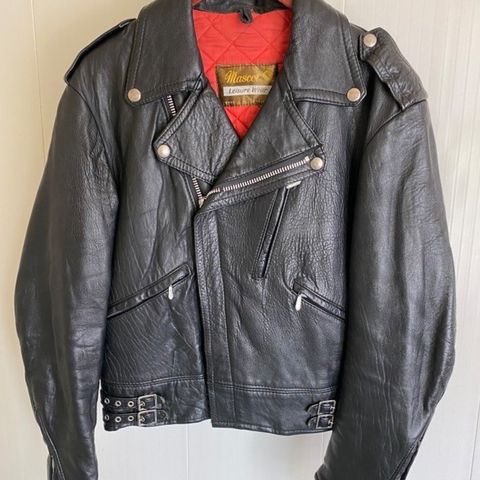 Vintage 1970 mascot leather jacket. Harley davidson