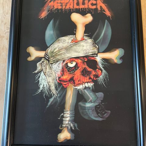 3 D Metallica bilde L44cm B 34 cm