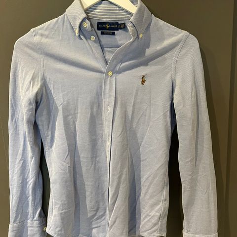 Ralph lauren knit Oxford skjorte str S