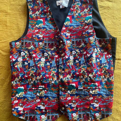 Art of Silk Mickey Mouse Goofy Disney Vest