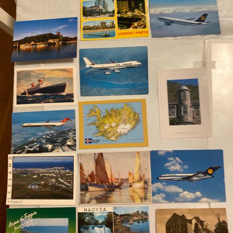 Postkort   PostCards   litt rundt i Verden   kr 10,- pr stk