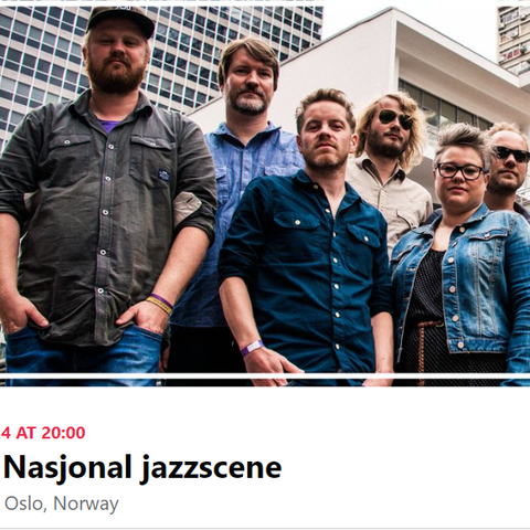 Jaga Jazzist på Nasjonal jazzscene 31. august - to billetter