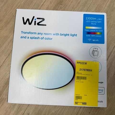 WiZ Rune taklampe 21W RGB svart taklampe