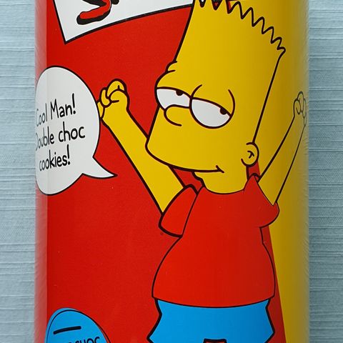 Vintage år 2000 "The Simpsons" Bart Tinnboks