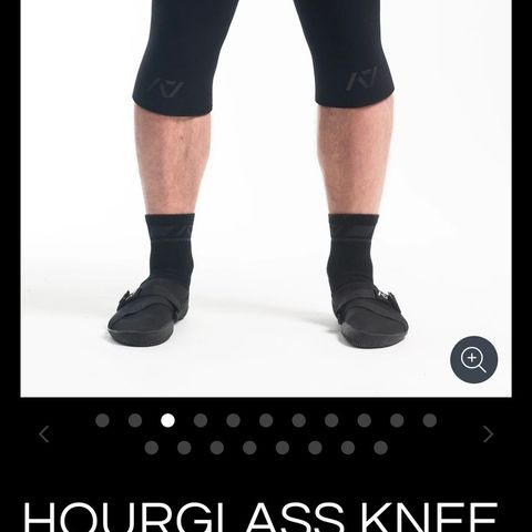 helt nye A7 rigor mortis knee sleeves i Large