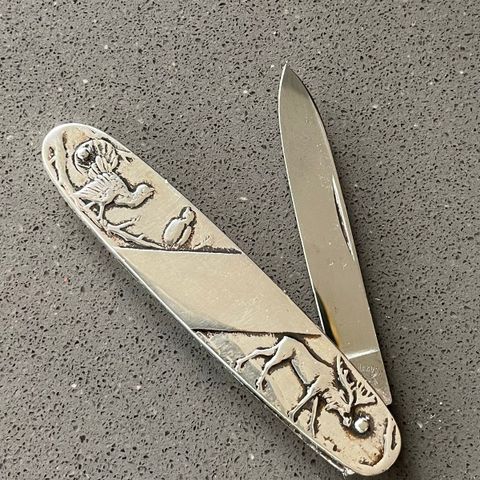Lommekniv i sølv