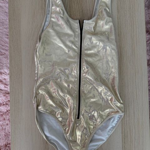 Kjempefin trikot i gull (leotard) fra American Apparel (M/L)