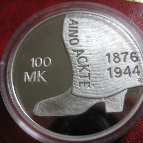 100 Marrka Finland  2001 sølv unc  proof