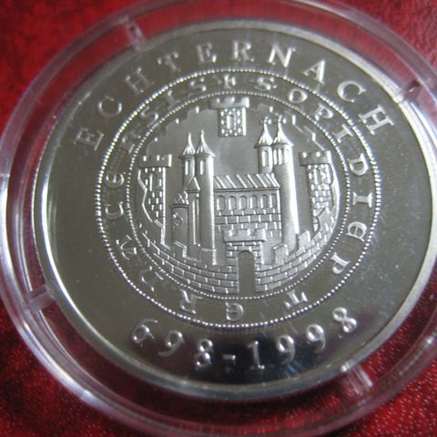 500 Frang Luxembourg 1998 sølv unc