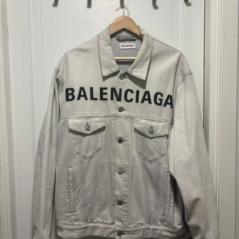 Balenciaga front logo denim jakke