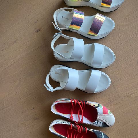 Sandaler og ballerinas fra Bianco str 38 ubrukt/brukt én gang