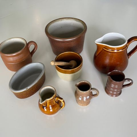 Diverse keramikk - kopp, boller, mugger